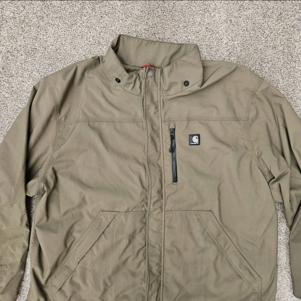 Carhartt Coat J162 Shoreline Waterproof Breathable Green Mens Jacket Sz 2XL XXL